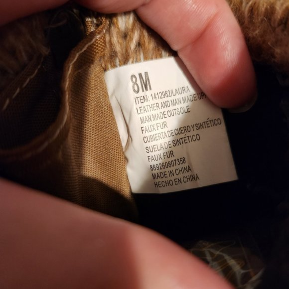 Women's Tan Khombu Boots - Picture 2 of 3